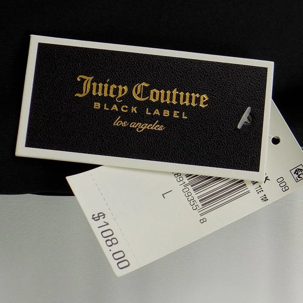 Juicy Couture Black Label Embroidered Heart Sleeveless Vest Top NWT Multiple Sz - Picture 2 of 10